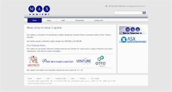Desktop Screenshot of maxcapital.com.au